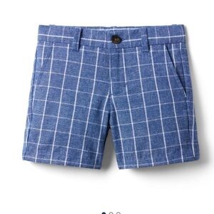 Linen-cotton shorts